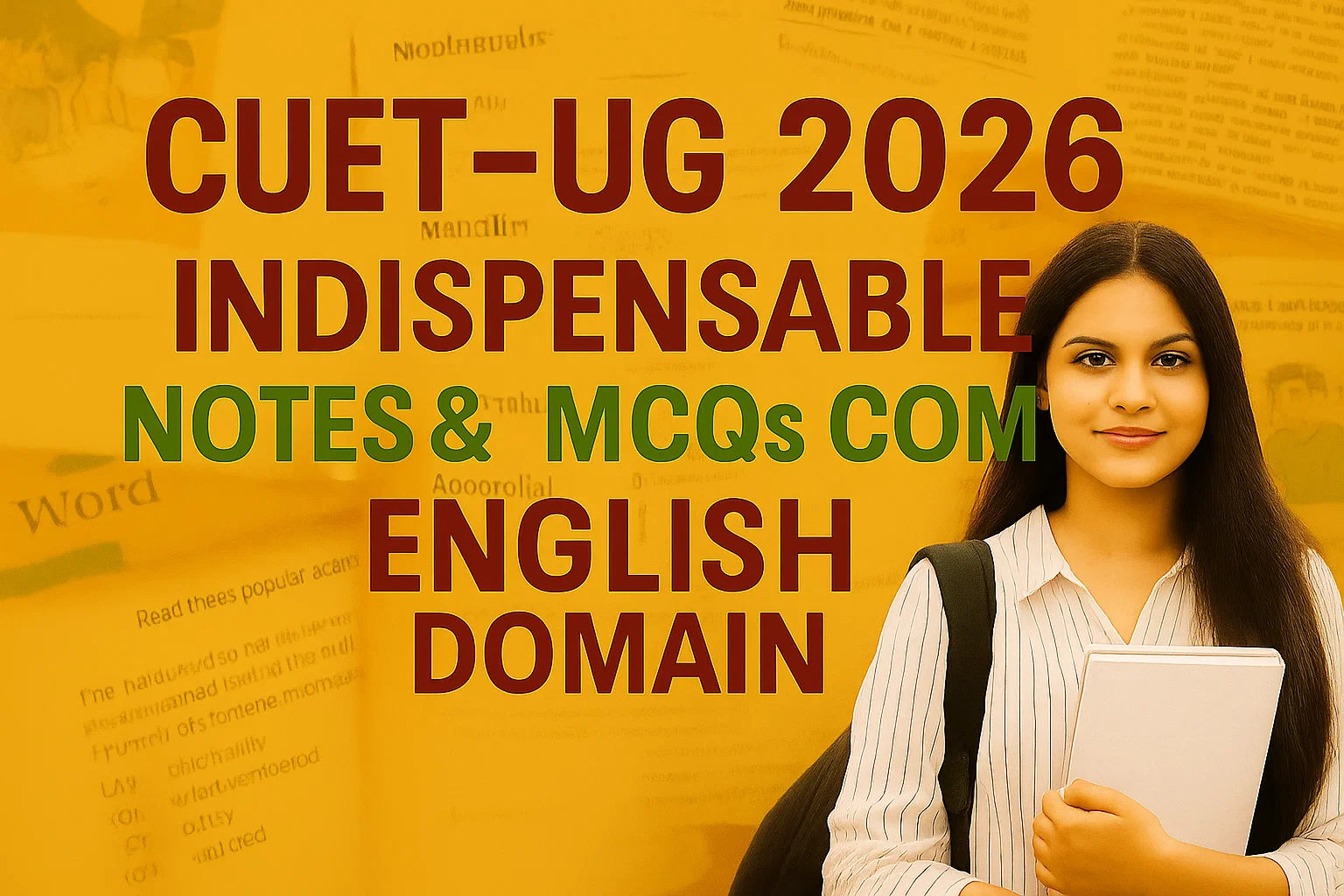 English Notes & MCQs Combo